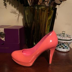 Patent leather heels